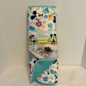 Disney Mickey Mouse Minnie Mouse Floral 2 Pack Dish Drying Mats New With Tags
